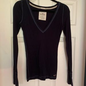 Hollister Navy Long Sleeve